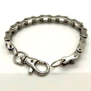 Watch Fob Steel Bike Chain With Lobster Clasp Closure For Men & Women Biker